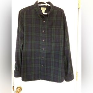 LL Bean Scotch Plaid Flannel Shirt Button Down 
228061
Men’s Medium Green/Blue